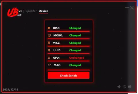 UBGG Spoofer